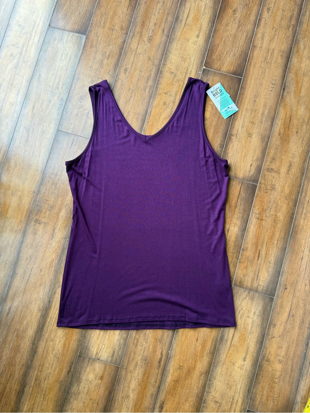 Woman’s Scoop & V Neck Tank - Purple reversible 3xL
